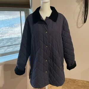 L.L. Bean Insulated Quilted Riding Jacket EUC Size L